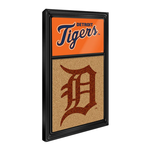 Detroit Tigers: Dual Logo - Cork Note Board - The Fan-Brand