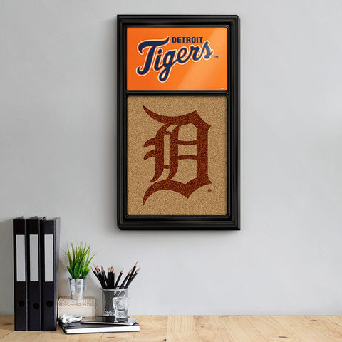 Detroit Tigers: Dual Logo - Cork Note Board - The Fan-Brand