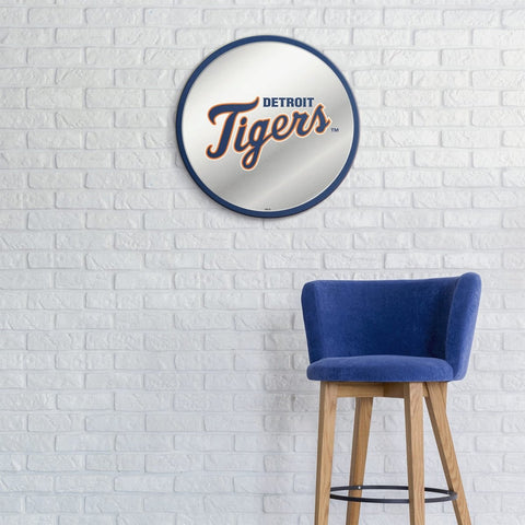 Detroit Tigers: Logo - Modern Disc Mirrored Wall Sign - The Fan-Brand