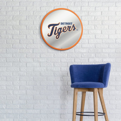 Detroit Tigers: Logo - Modern Disc Mirrored Wall Sign - The Fan-Brand