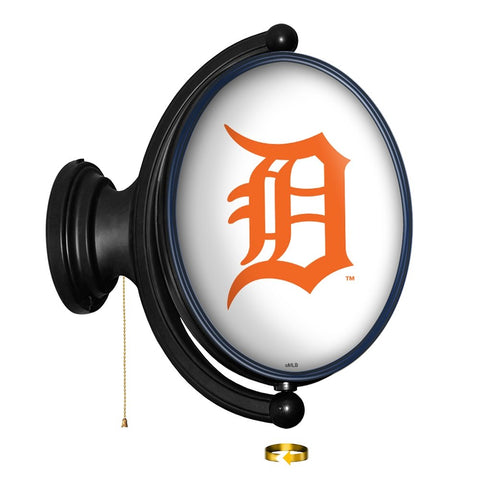 Detroit Tigers: Original Oval Rotating Lighted Wall Sign - The Fan-Brand
