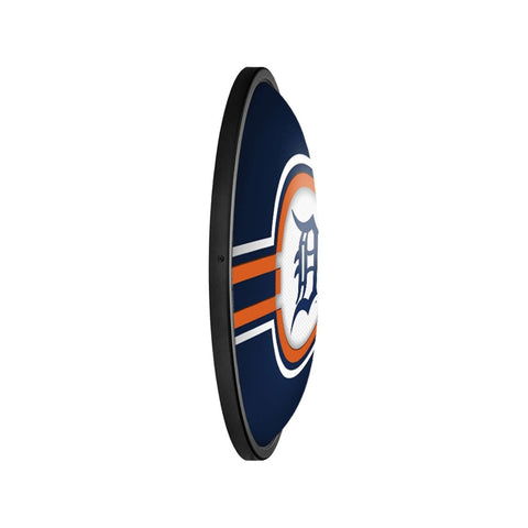 Detroit Tigers: Oval Slimline Lighted Wall Sign - The Fan-Brand