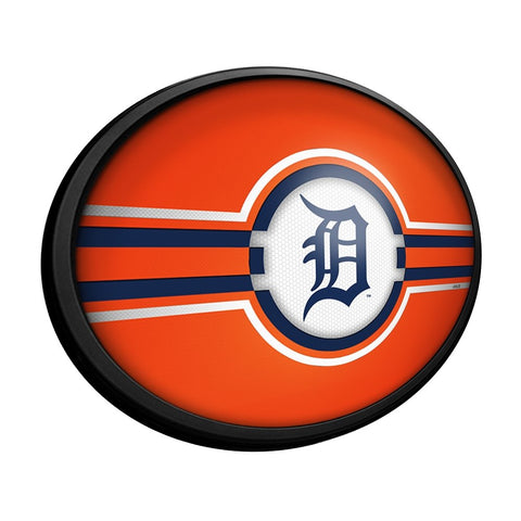 Detroit Tigers: Oval Slimline Lighted Wall Sign - The Fan-Brand