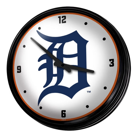 Detroit Tigers: Retro Lighted Wall Clock - The Fan-Brand