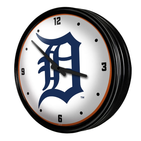 Detroit Tigers: Retro Lighted Wall Clock - The Fan-Brand