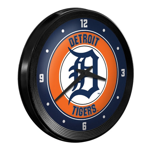 Detroit Tigers: Ribbed Frame Wall Clock - The Fan-Brand