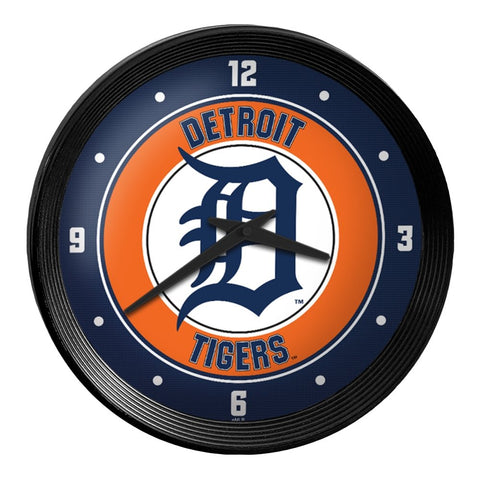 Detroit Tigers: Ribbed Frame Wall Clock - The Fan-Brand