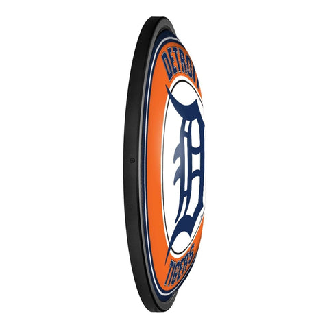 Detroit Tigers: Round Slimline Lighted Wall Sign - The Fan-Brand