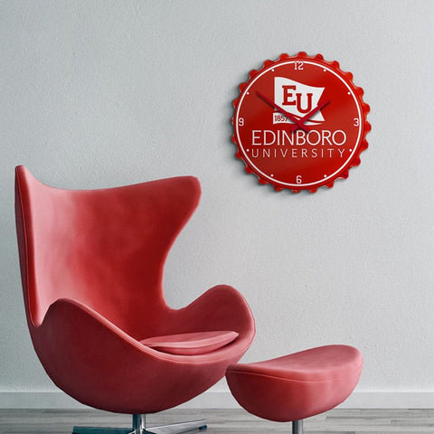 Edinboro Fighting Scots: EU Logo - Bottle Cap Wall Clock - The Fan-Brand