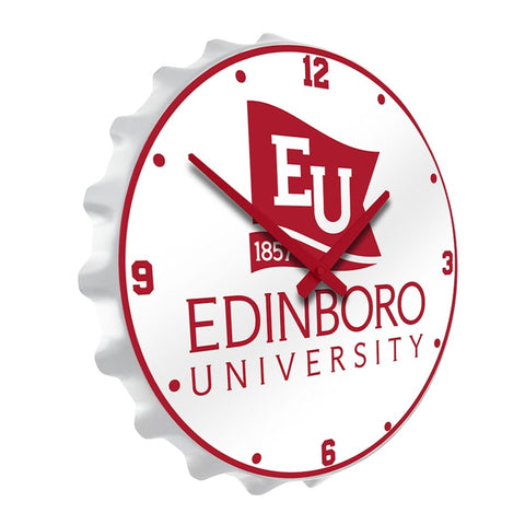 Edinboro Fighting Scots: EU Logo - Bottle Cap Wall Clock - The Fan-Brand