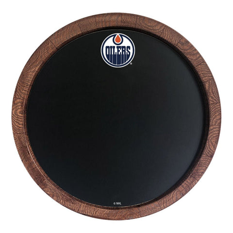 Edmonton Oilers: Barrel Top Chalkboard Sign - The Fan-Brand