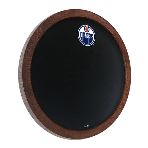 Edmonton Oilers: Barrel Top Chalkboard Sign - The Fan-Brand