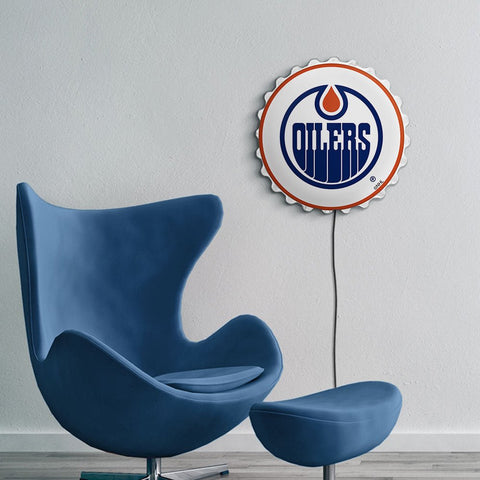 Edmonton Oilers: Bottle Cap Wall Light - The Fan-Brand