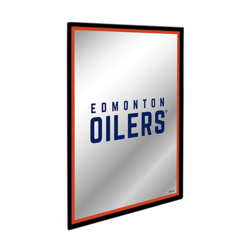 Edmonton Oilers: Logo - Framed Mirrored Wall Sign - The Fan-Brand