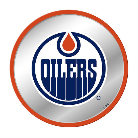 Edmonton Oilers: Modern Disc Mirrored Wall Sign - The Fan-Brand