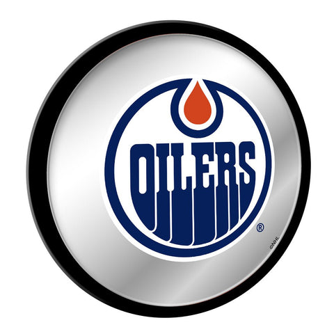 Edmonton Oilers: Modern Disc Mirrored Wall Sign - The Fan-Brand