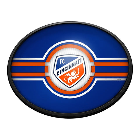 FC Cincinnati: Oval Slimline Lighted Wall Sign - The Fan-Brand