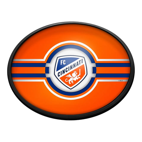 FC Cincinnati: Oval Slimline Lighted Wall Sign - The Fan-Brand