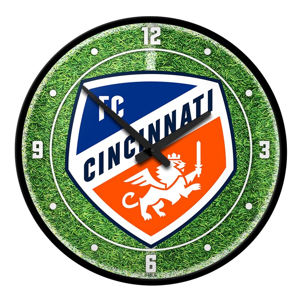 FC Cincinnati: Pitch - Modern Disc Wall Clock - The Fan-Brand