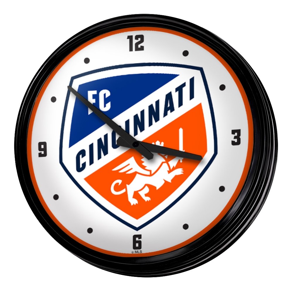 FC Cincinnati: Retro Lighted Wall Clock - The Fan-Brand