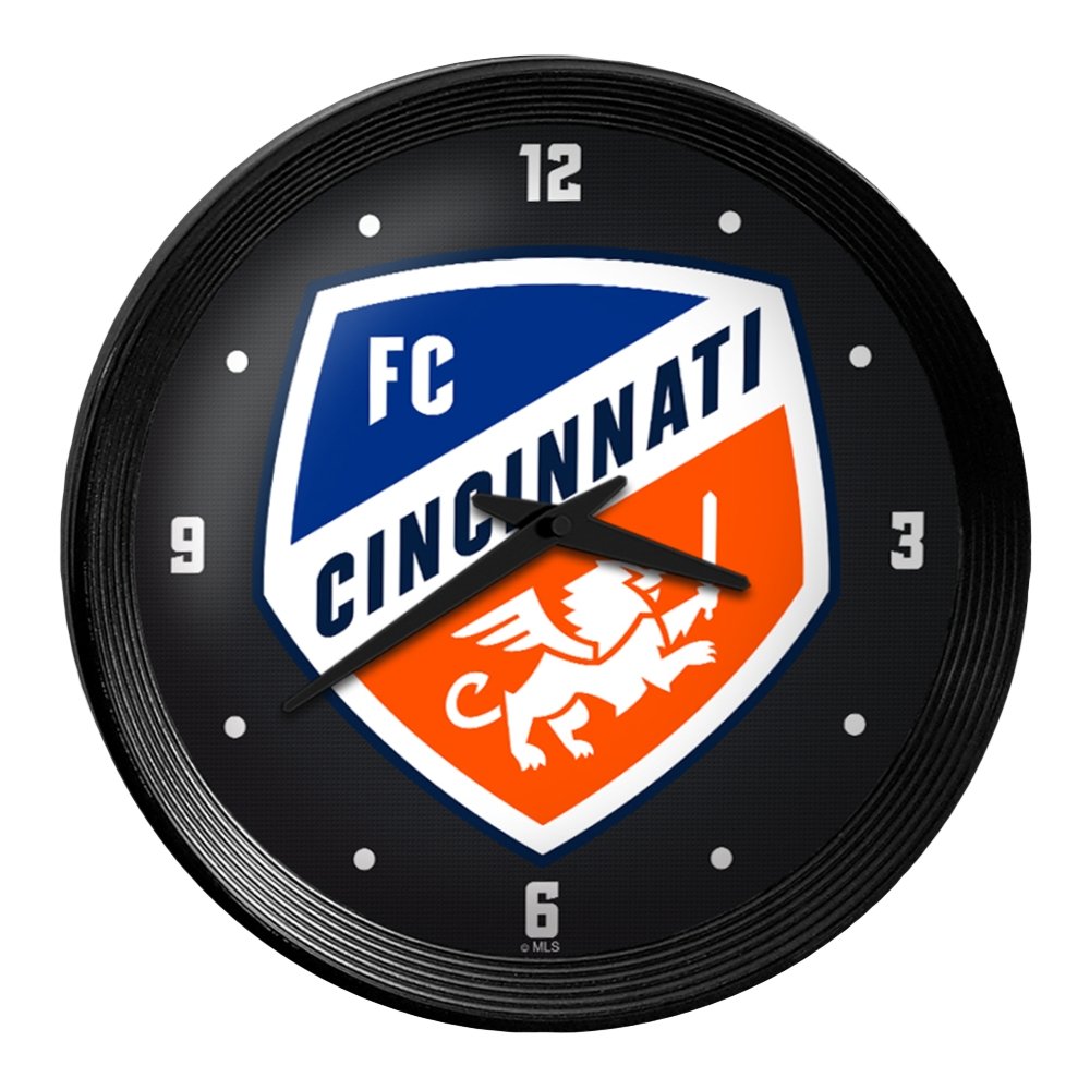FC Cincinnati: Ribbed Frame Wall Clock - The Fan-Brand