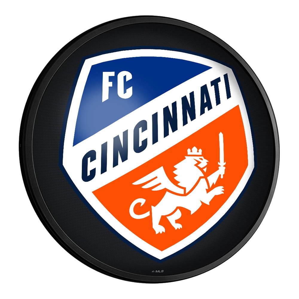 FC Cincinnati: Round Slimline Lighted Wall Sign - The Fan-Brand