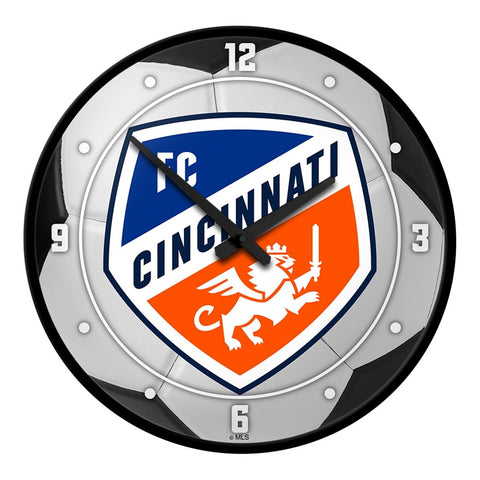 FC Cincinnati: Soccer Ball - Modern Disc Wall Clock - The Fan-Brand