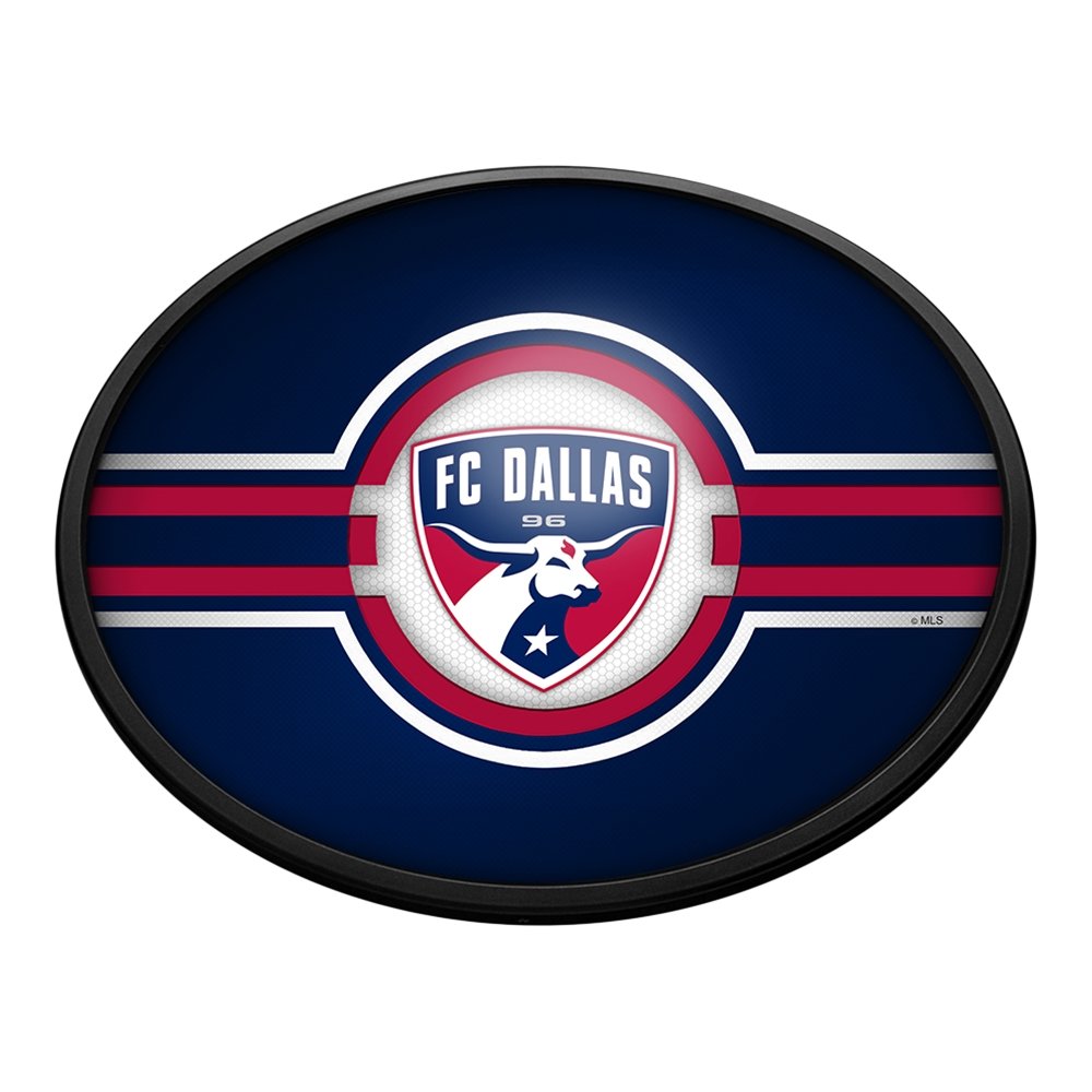 FC Dallas: Oval Slimline Lighted Wall Sign - The Fan-Brand