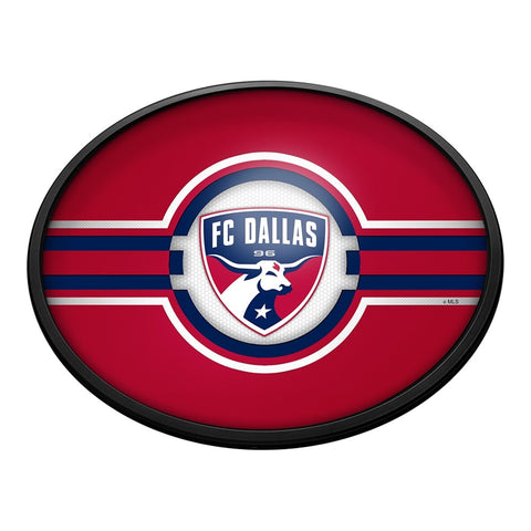 FC Dallas: Oval Slimline Lighted Wall Sign - The Fan-Brand