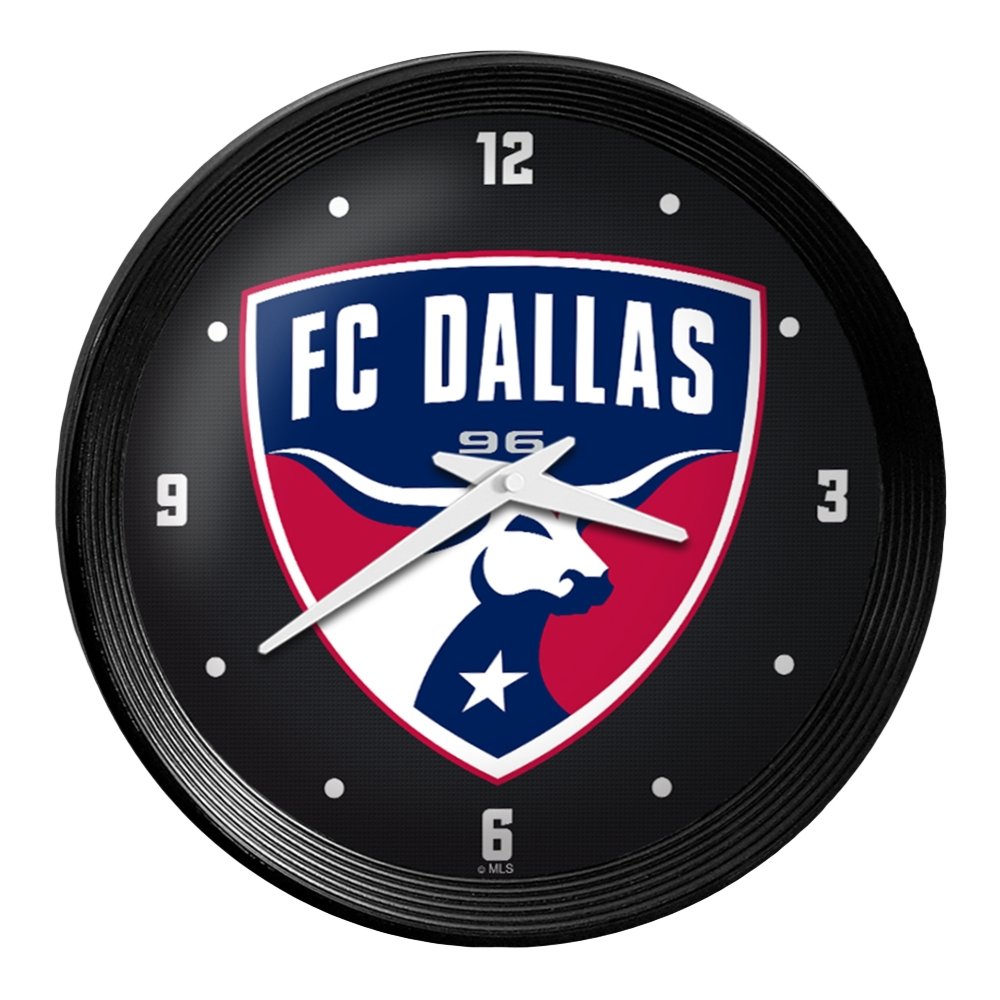 FC Dallas: Ribbed Frame Wall Clock - The Fan-Brand