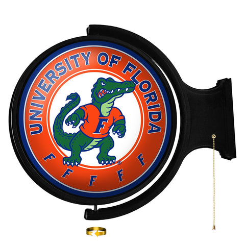 Florida Gators: Albert Gator - Original Round Rotating Lighted Wall Sign - The Fan-Brand