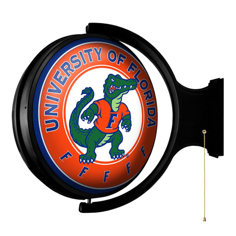 Florida Gators: Albert Gator - Original Round Rotating Lighted Wall Sign - The Fan-Brand