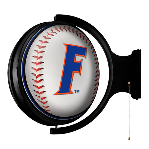 Florida Gators: Baseball - Round Rotating Lighted Wall Sign - The Fan-Brand