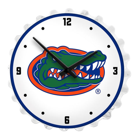 Florida Gators: Bottle Cap Lighted Wall Clock - The Fan-Brand