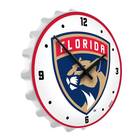 Florida Panthers: Bottle Cap Lighted Wall Clock - The Fan-Brand