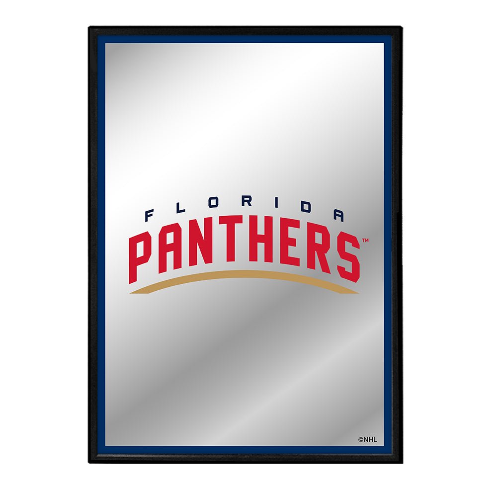 Florida Panthers: Logo - Framed Mirrored Wall Sign - The Fan-Brand
