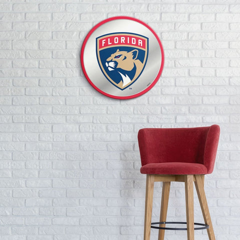 Florida Panthers: Modern Disc Mirrored Wall Sign - The Fan-Brand