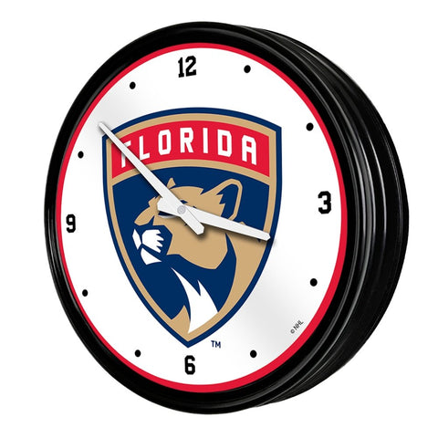 Florida Panthers: Retro Lighted Wall Clock - The Fan-Brand
