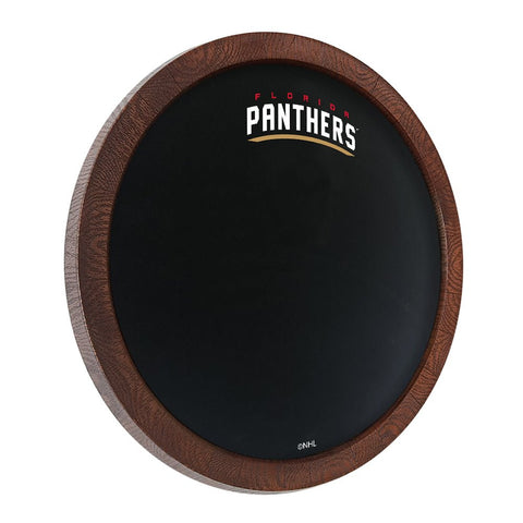 Florida Panthers: Secondary Logo - Barrel Top Chalkboard Sign - The Fan-Brand