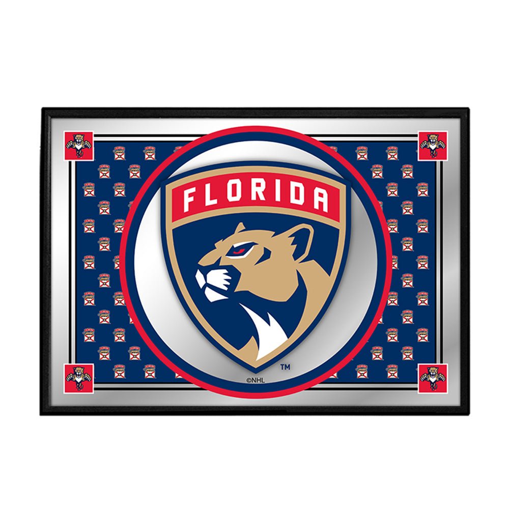 Florida Panthers: Team Spirit - Framed Mirrored Wall Sign - The Fan-Brand