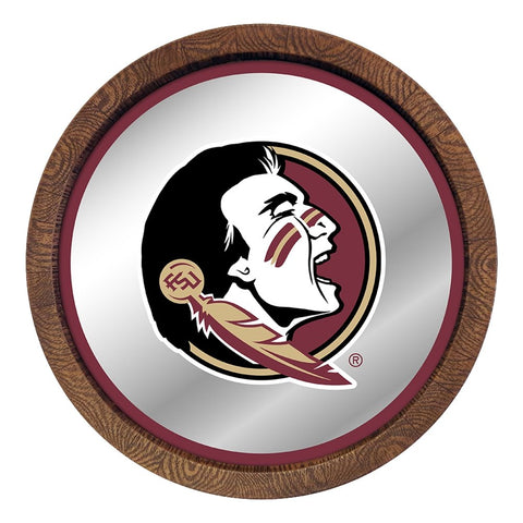Florida State Seminoles: Mirrored Barrel Top Mirrored Wall Sign - The Fan-Brand