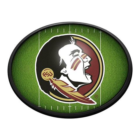 Florida State Seminoles: On the 50 - Oval Slimline Lighted Wall Sign - The Fan-Brand