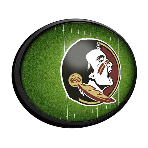 Florida State Seminoles: On the 50 - Oval Slimline Lighted Wall Sign - The Fan-Brand