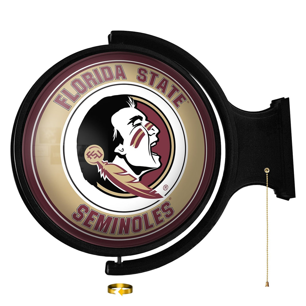 Florida State Seminoles: Original Round Rotating Lighted Wall Sign - The Fan-Brand