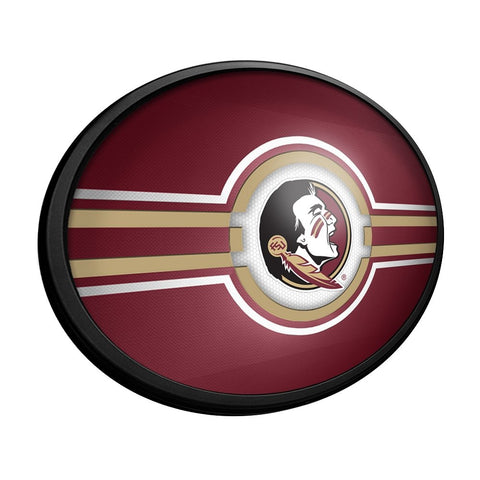 Florida State Seminoles: Oval Slimline Lighted Wall Sign - The Fan-Brand