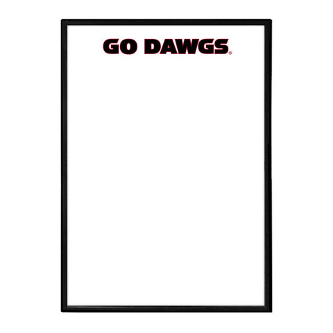 Georgia Bulldogs: Go Dawgs - Framed Dry Erase Wall Sign - The Fan-Brand