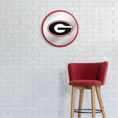 Georgia Bulldogs: Modern Disc Mirrored Wall Sign - The Fan-Brand