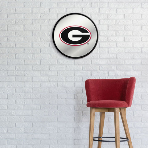 Georgia Bulldogs: Modern Disc Mirrored Wall Sign - The Fan-Brand