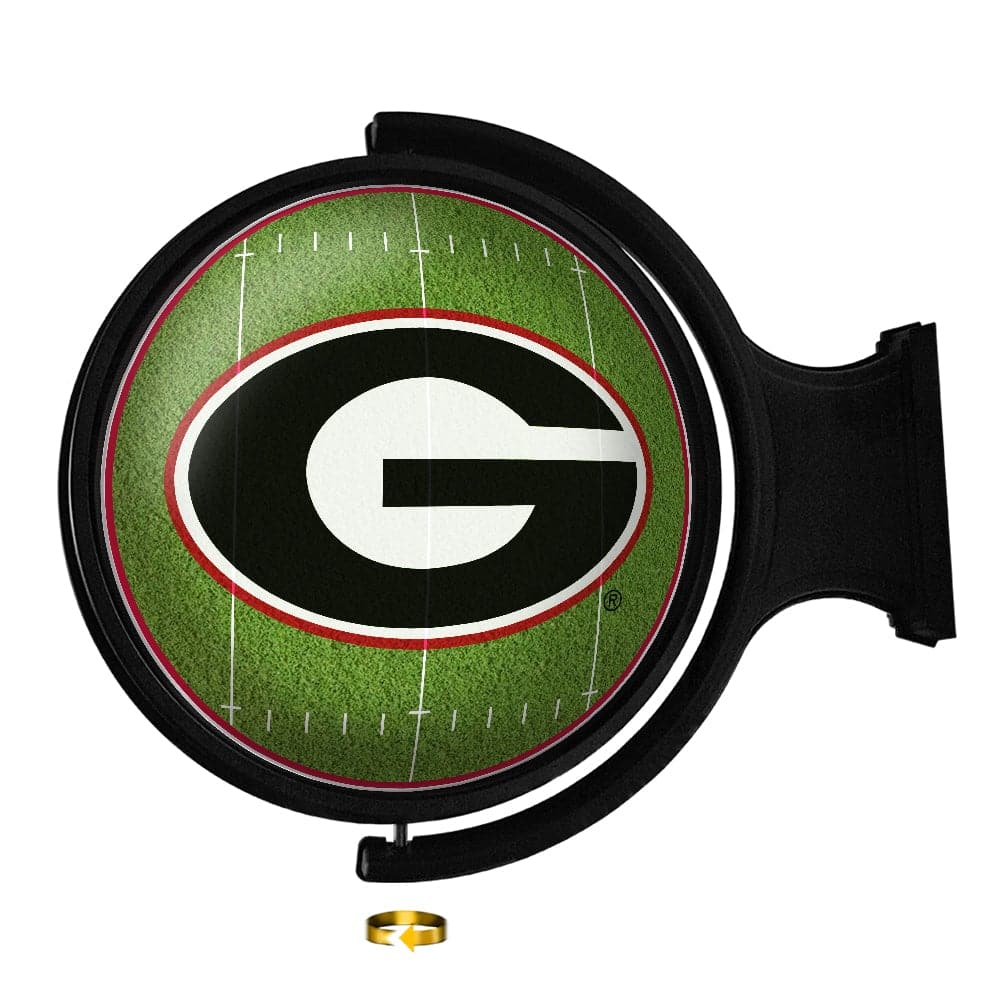 Georgia Bulldogs: On the 50 - Rotating Lighted Wall Sign - The Fan-Brand