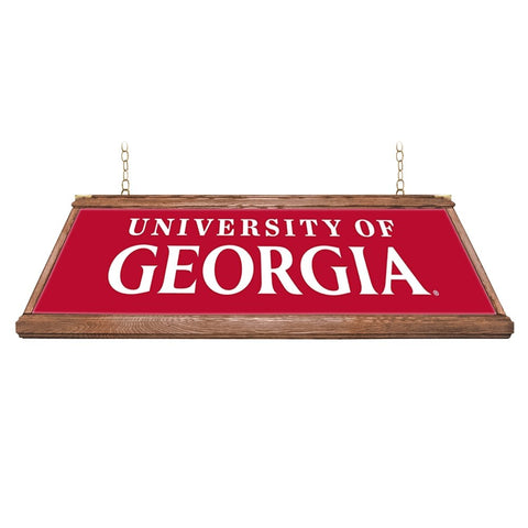 Georgia Bulldogs: Premium Wood Pool Table Light - The Fan-Brand